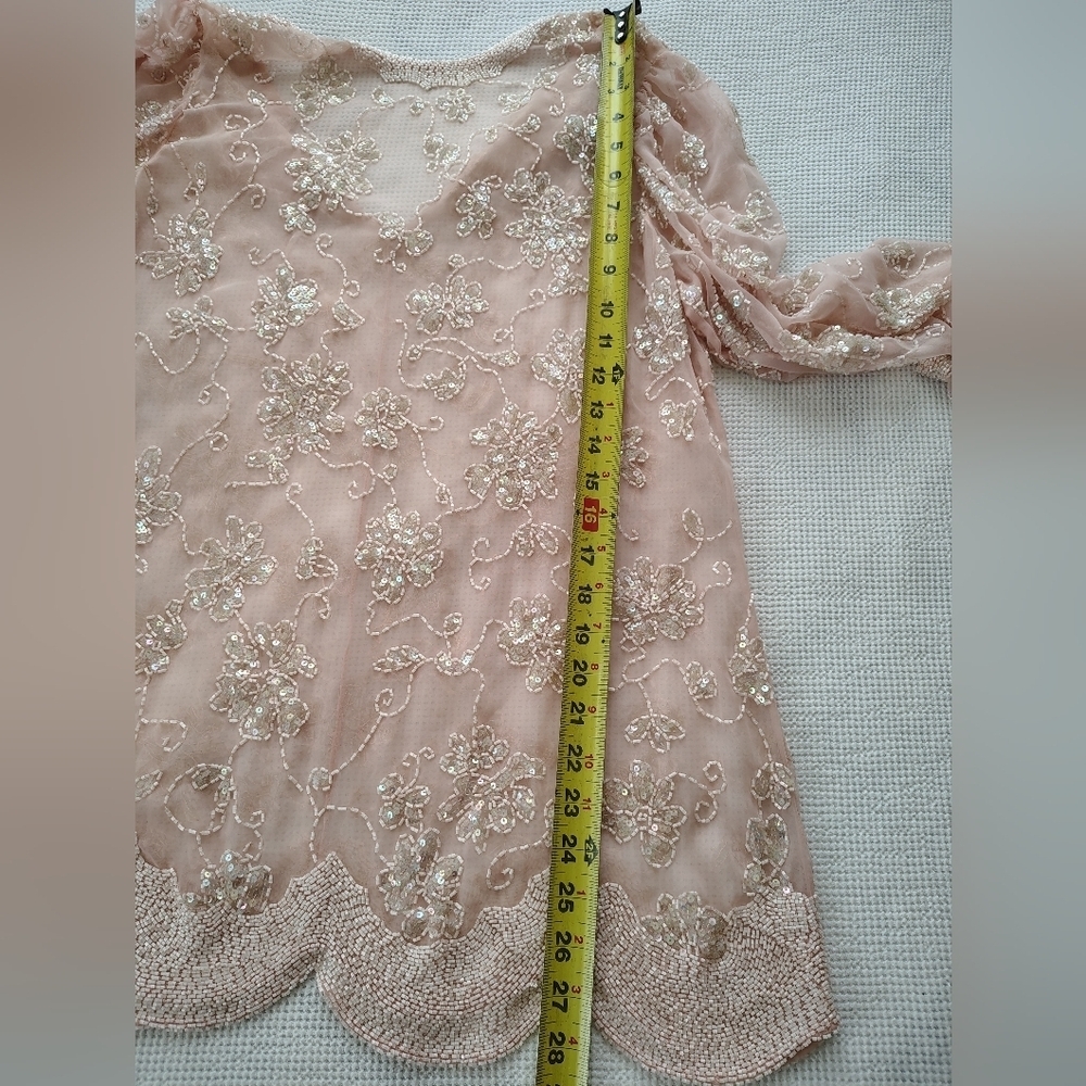 Jack Bryan 1970 Vintage Party Dress Pink Size 14 - Picture 5 of 12
